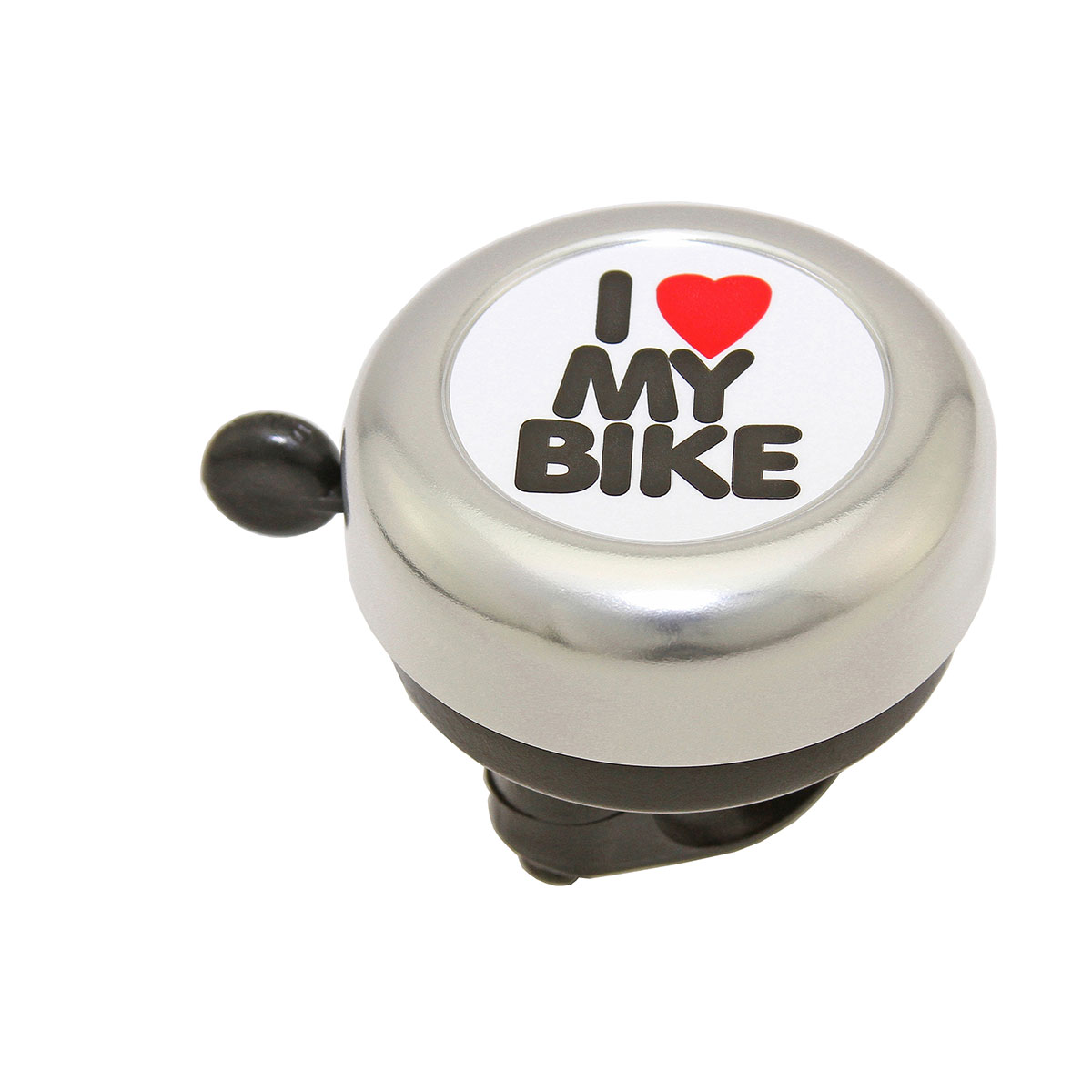 I Love My Bike Bell Silver.