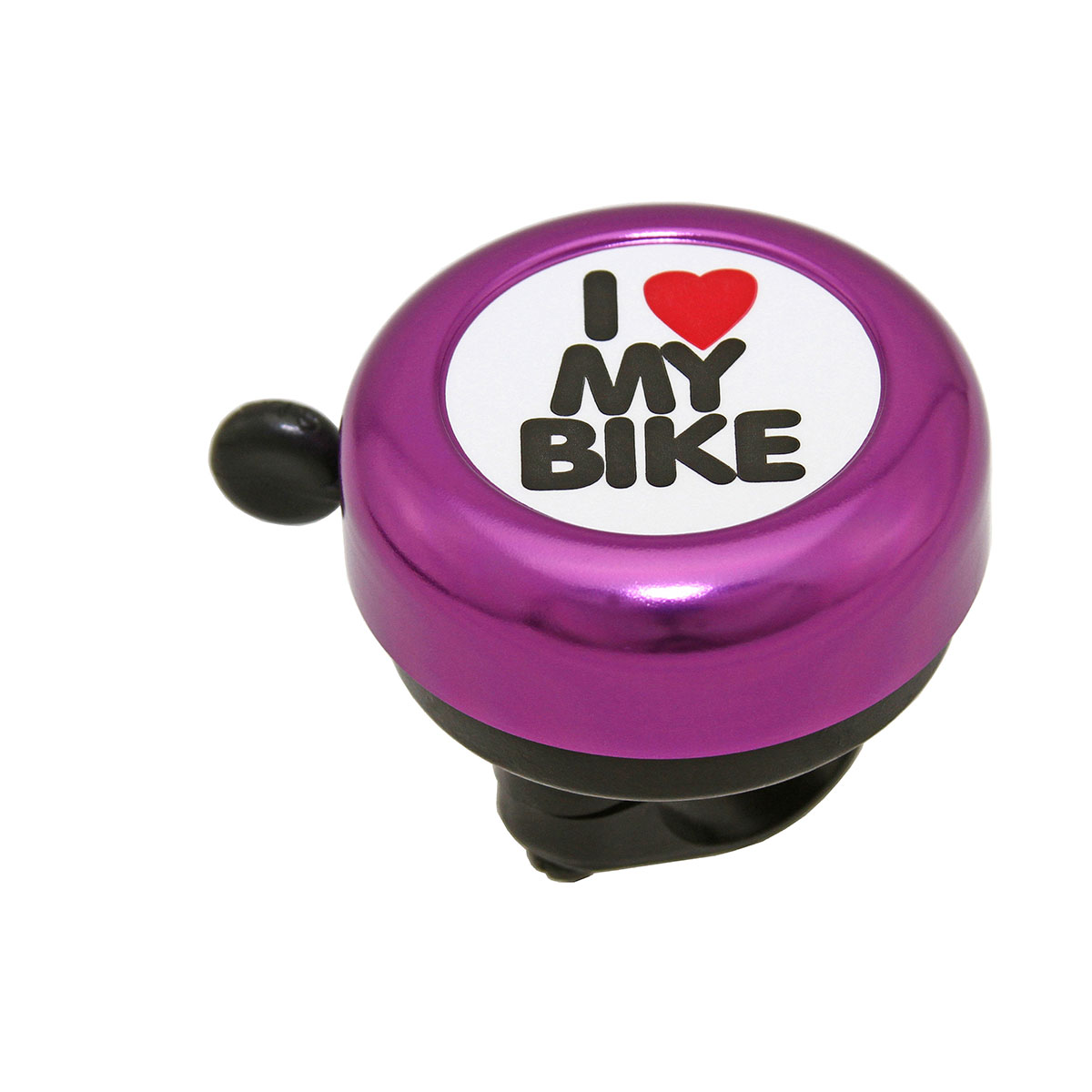 I Love My Bike Bell Purple.