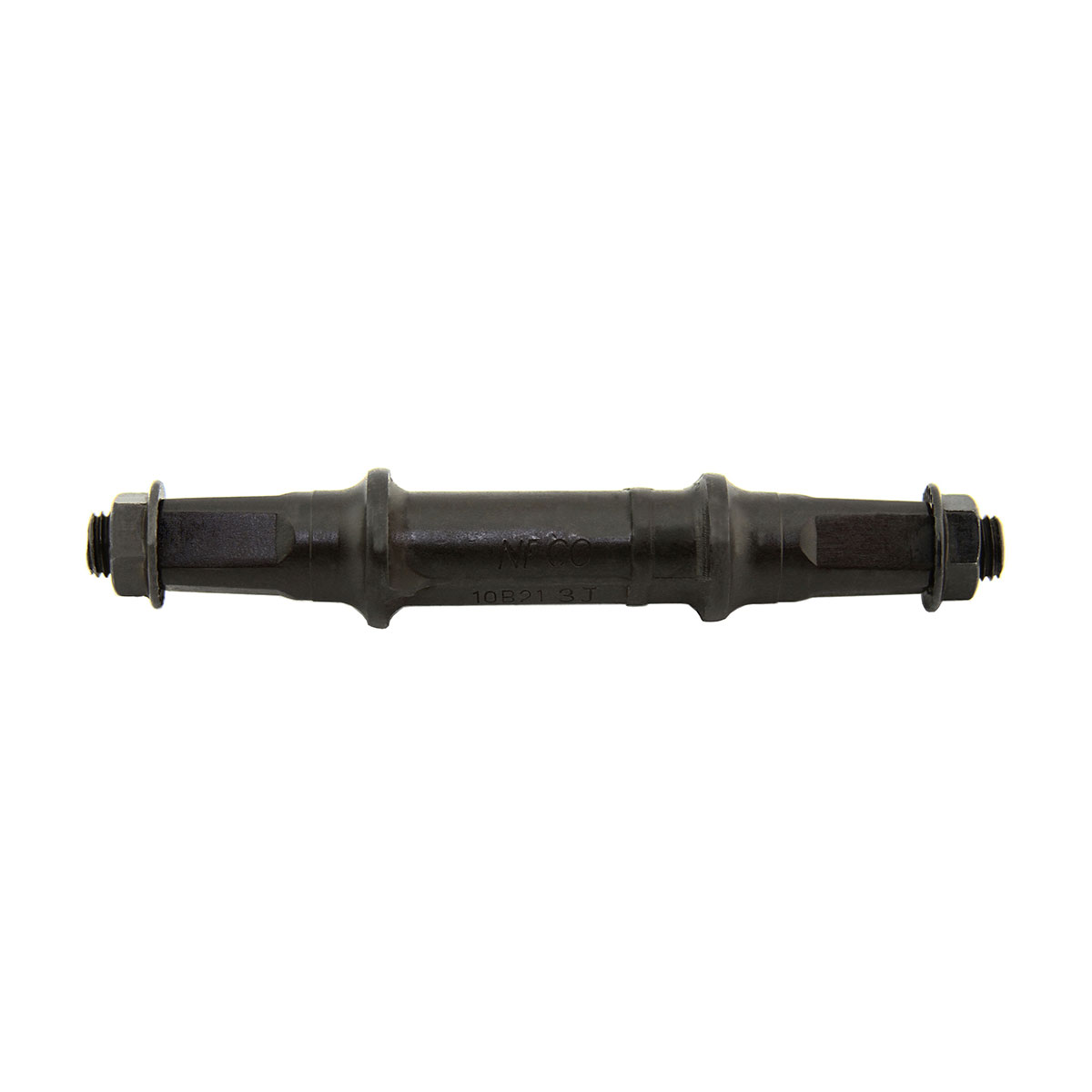 Cotterless B.B Axle Square Nut Style 110.5mm Black.