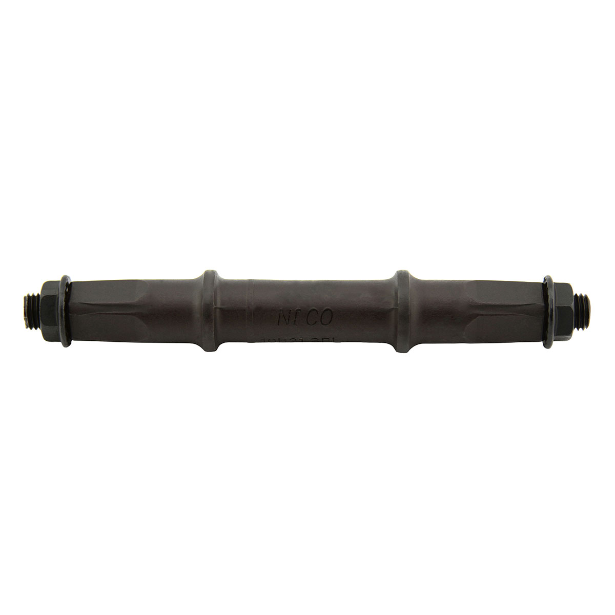 Cotterless B.B Axle Square Nut Style 122mm Black.