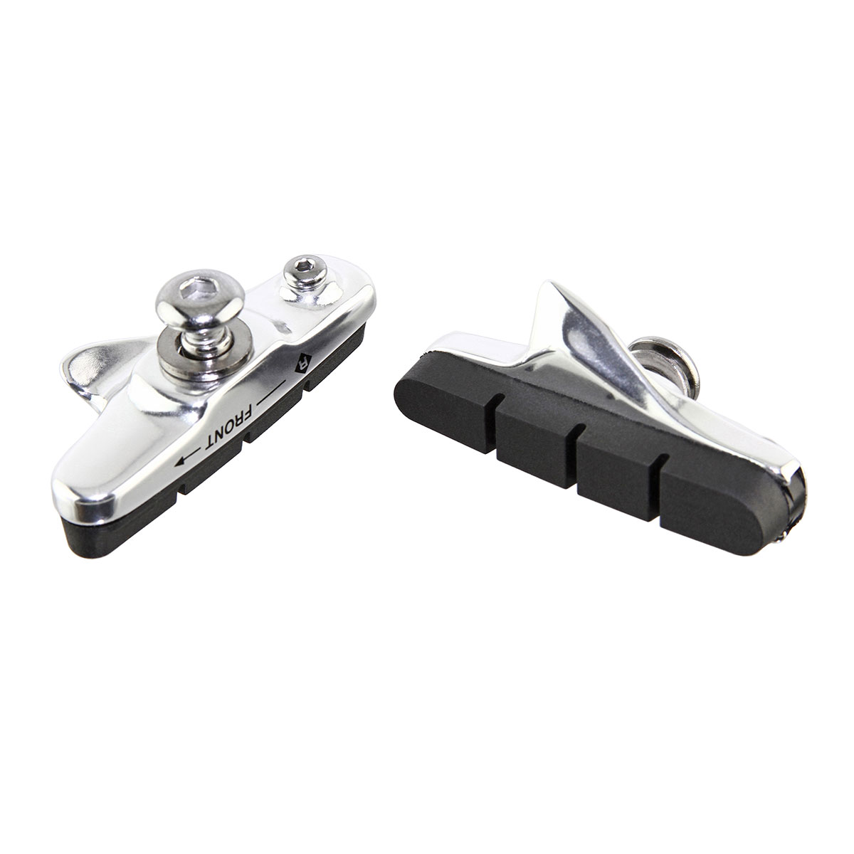 Brake Shoes 52mm Bolt-On Black/Silver.
