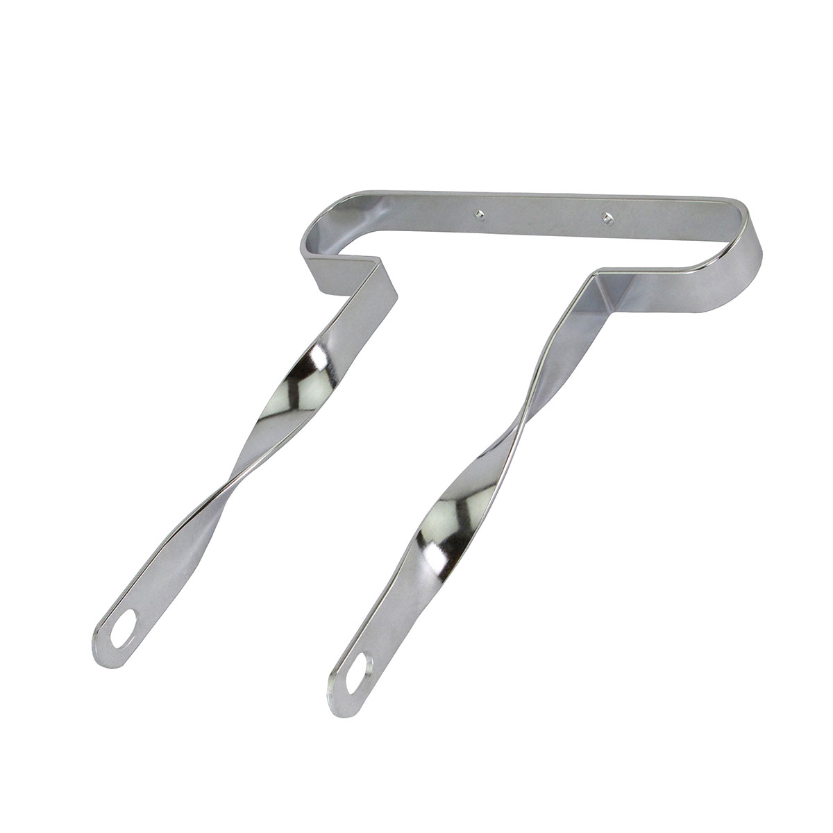 12 Lowrider Flat Twisted Bumper Front/Rear Chrome.