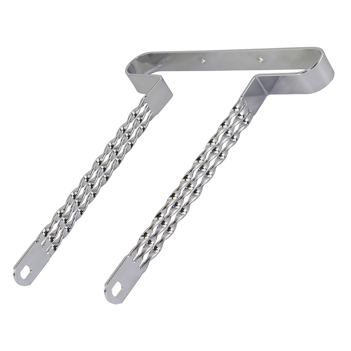 20 Lowrider Triple Flat Twisted Bumper Front/Rear Chrome.