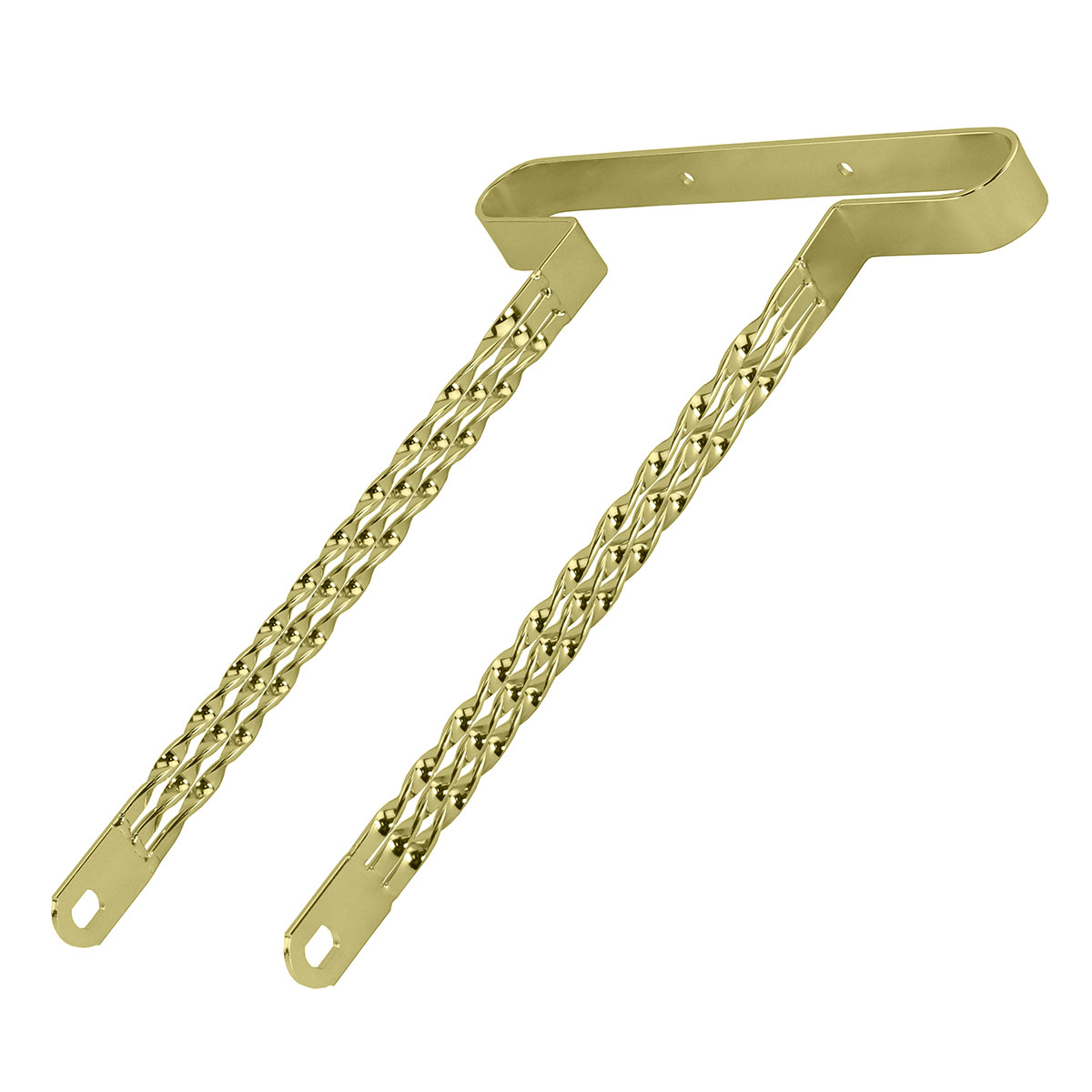26 Lowrider Triple Flat Twisted Bumper Front/Rear Gold.