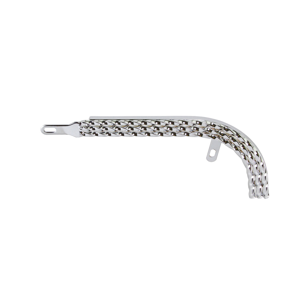 12 Lowrider Triple Square Twisted Chain Guard Chrome.