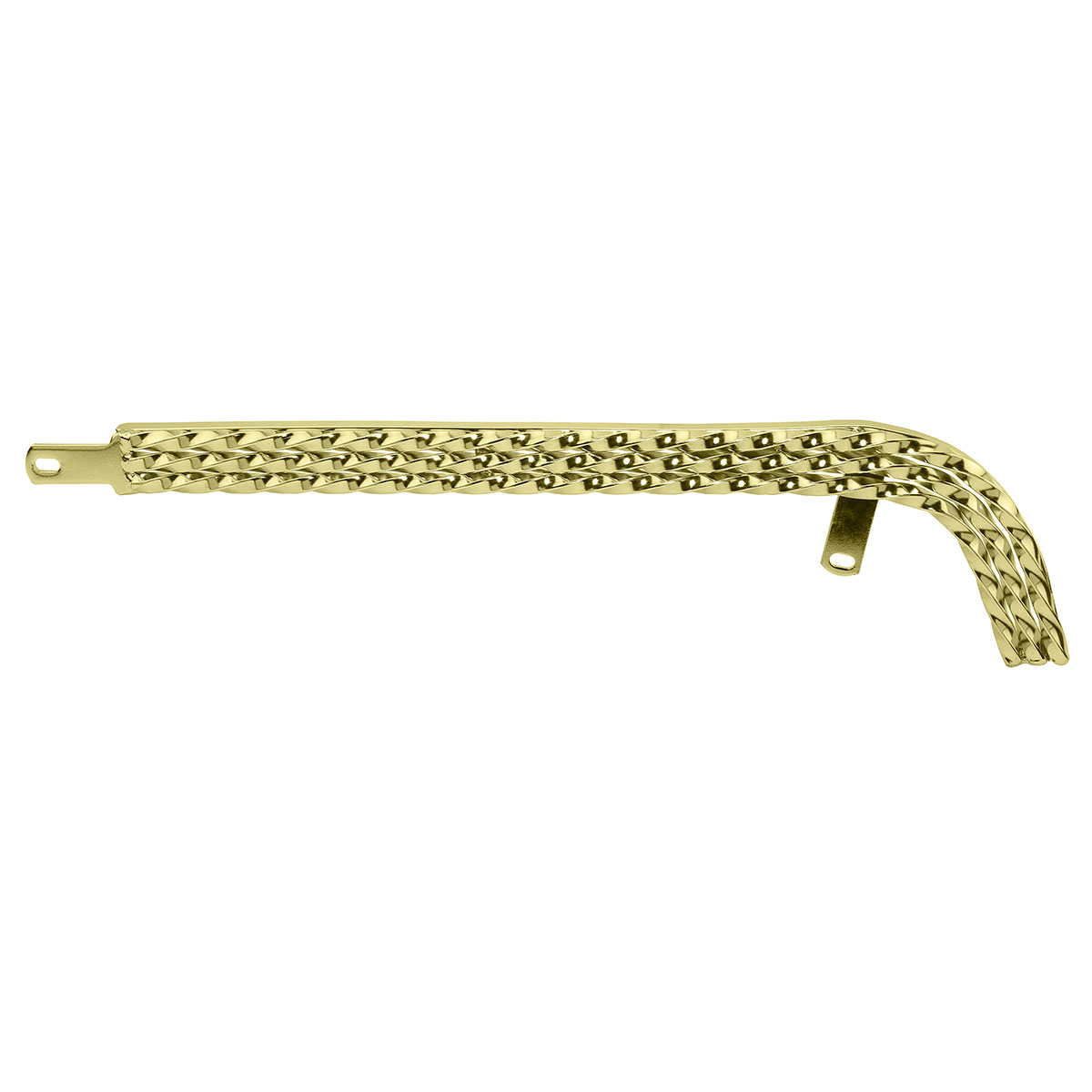 26 Lowrider Triple Square Twisted Chain Guard Gold.