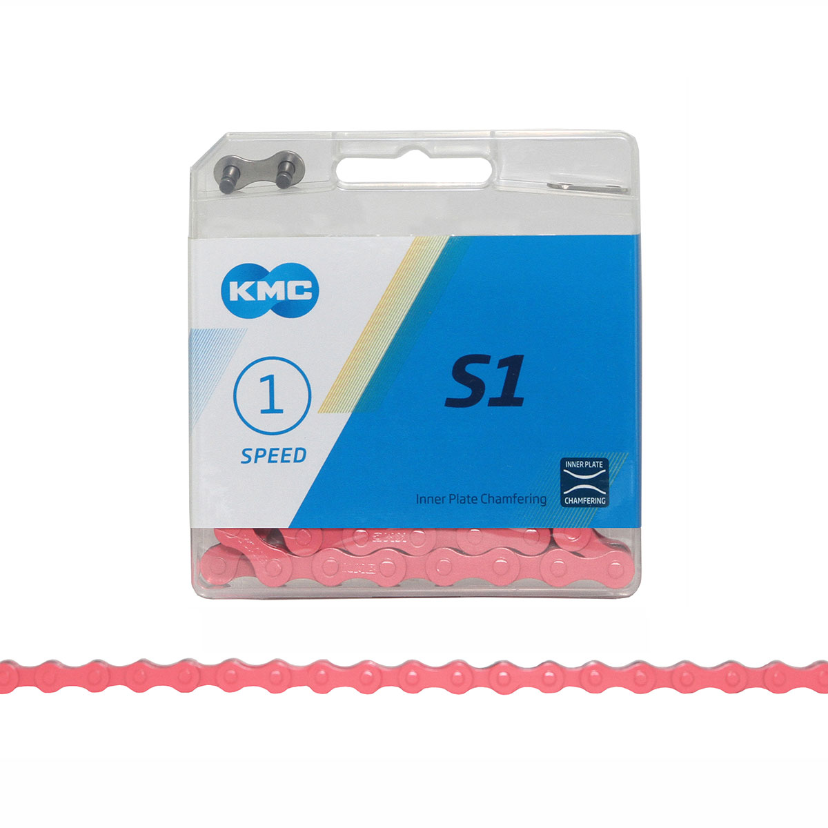KMC Chain 1/2x1/8x112 1/Speed Pink.