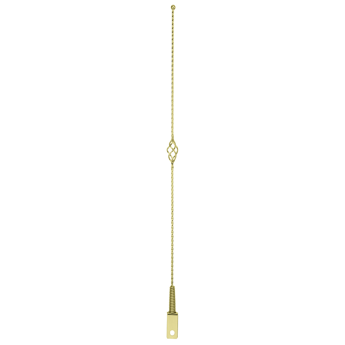 Lowrider Cage Twisted Antenna Gold.