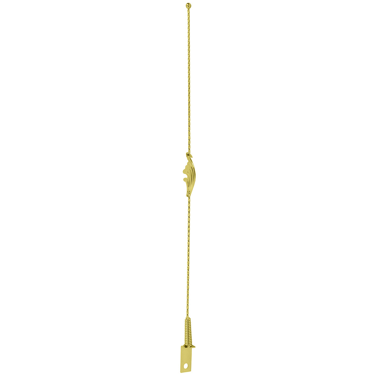 Lowrider Wing Twisted Antenna Gold.