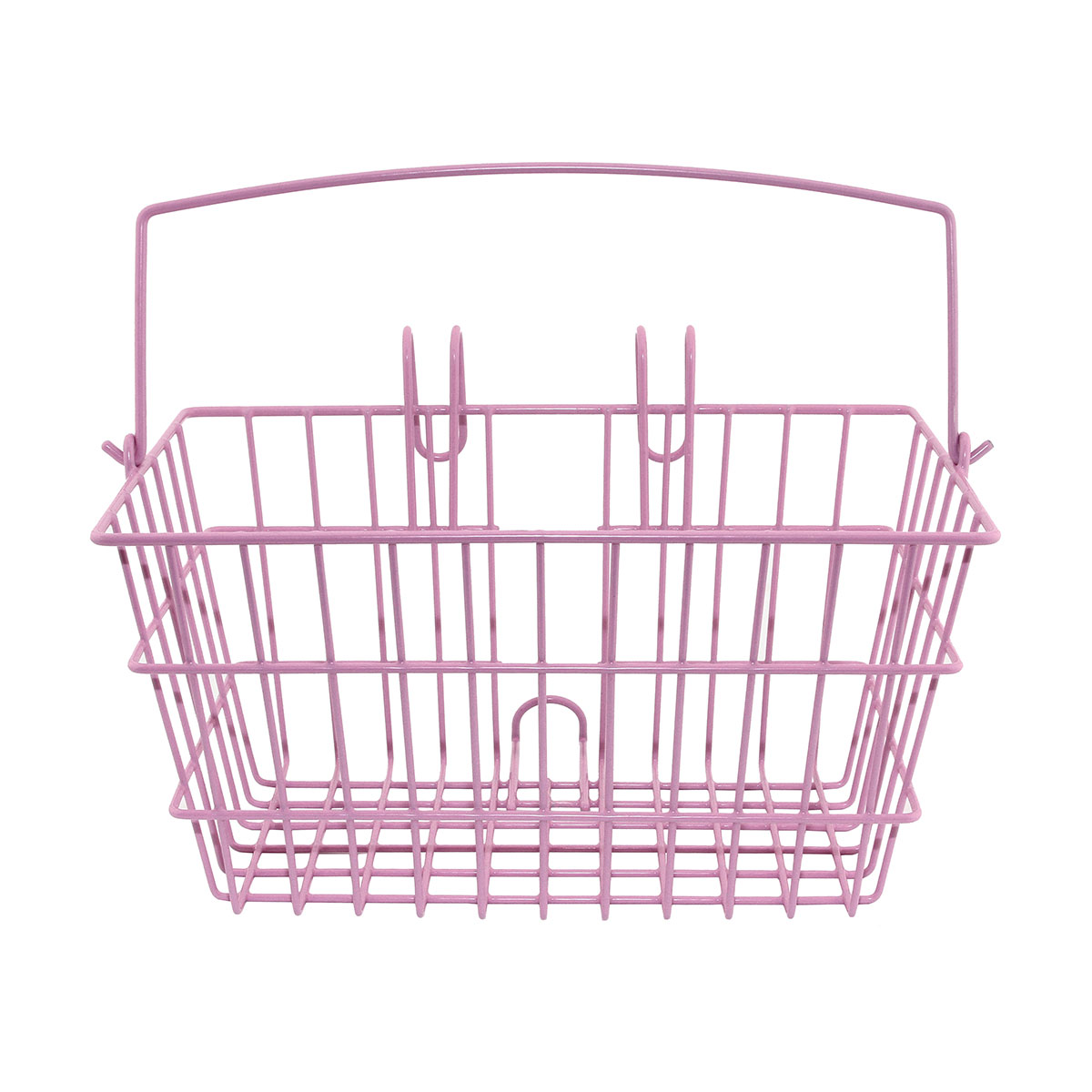 Square Steel Front Wire Basket 328 Pink.