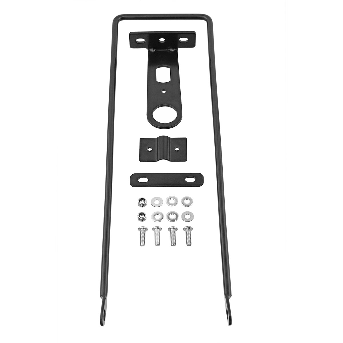 Basket Brace 13 1/2 x 4 1/2 and Bracket/1" Kit Black.