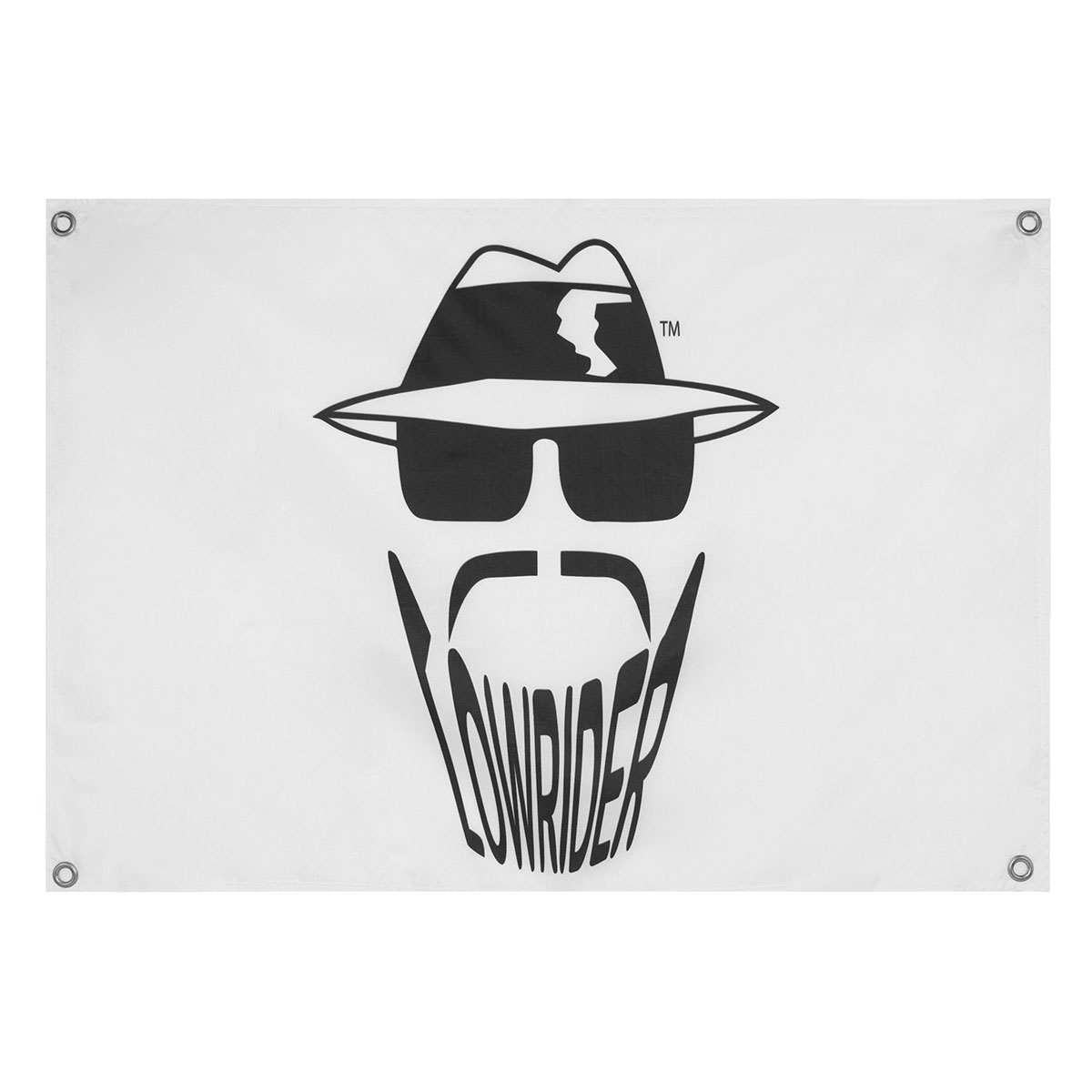 Banner Original Lowrider Head White/Black.