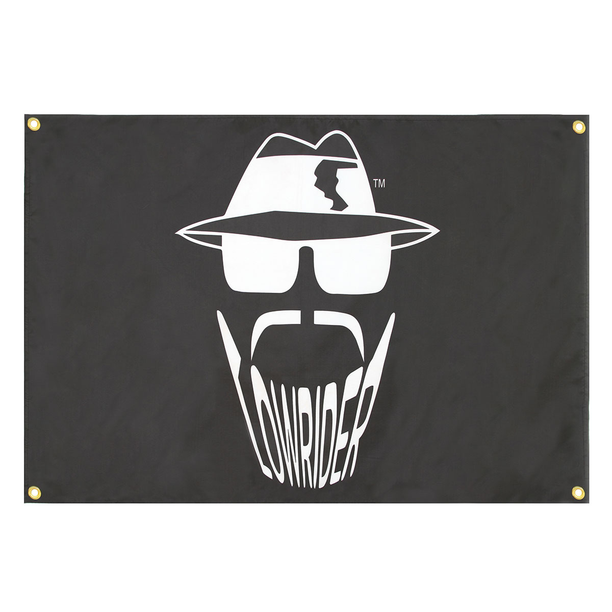 Banner Original Lowrider Head Black/White.
