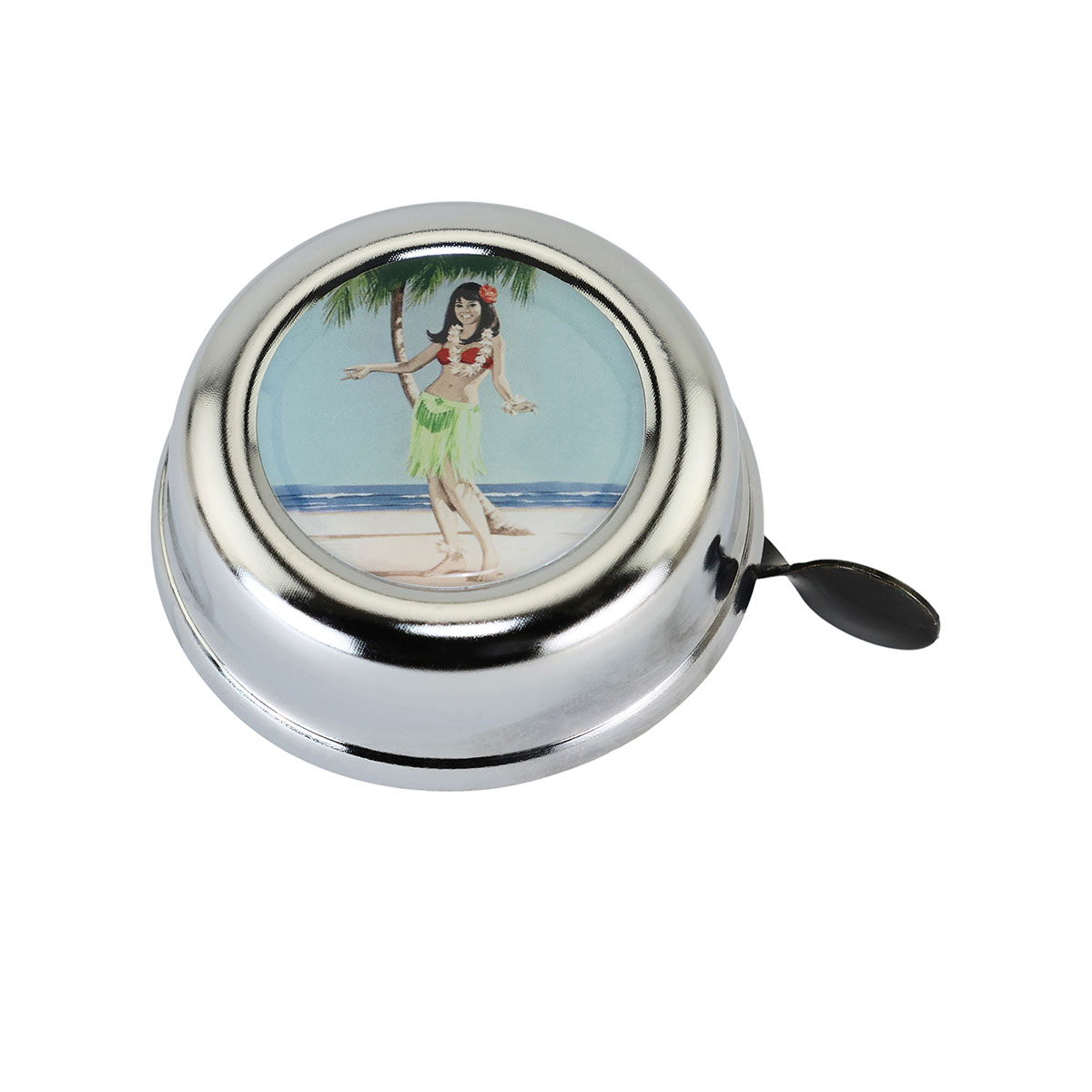 Bicycle Bell Hula Girl 637 Chrome.