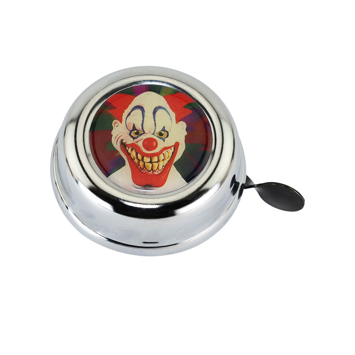 Bicycle Bell Evil Clown 639 Chrome.