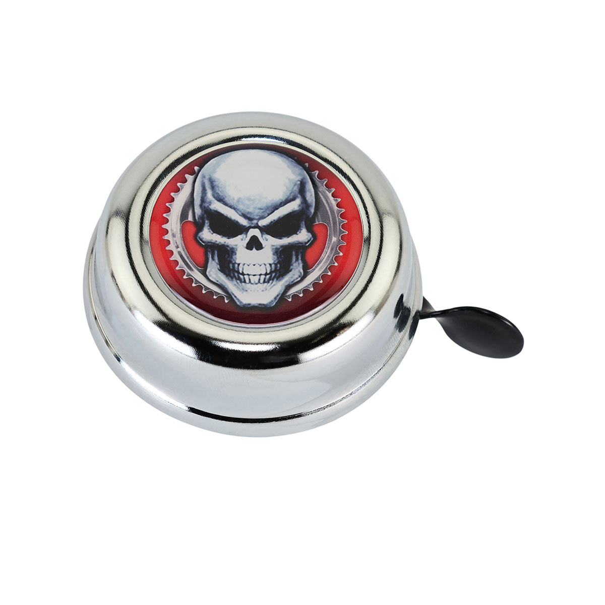 Bicycle Bell Mean Skull 643 Chrome.