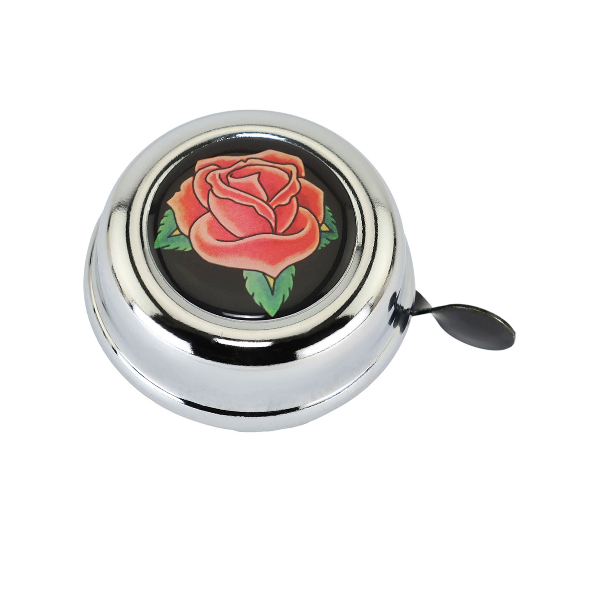 Bicycle Bell Tattoo Rose 661 Chrome.
