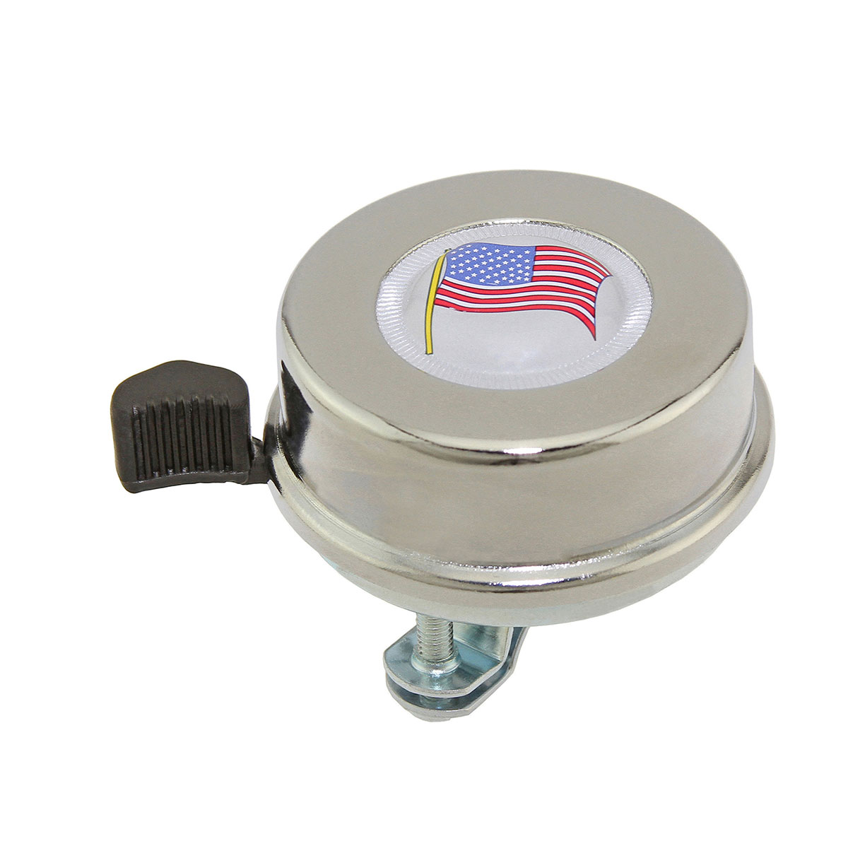 American Flag Bicycle Bell Chrome.