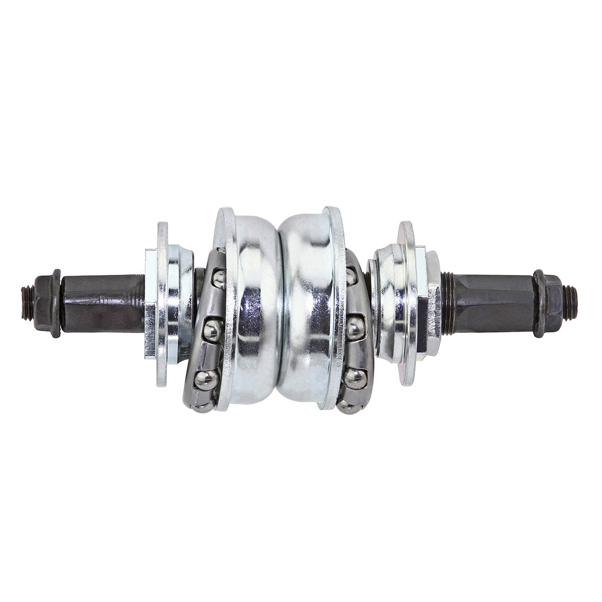 Bottom Bracket Conversion Kit Set 1pc to 3pc Crank 128mm Chrome.