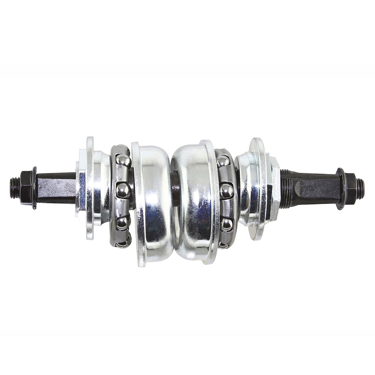 Bottom Bracket Conversion Kit Set 1pc to 3pc Crank 132mm Chrome.