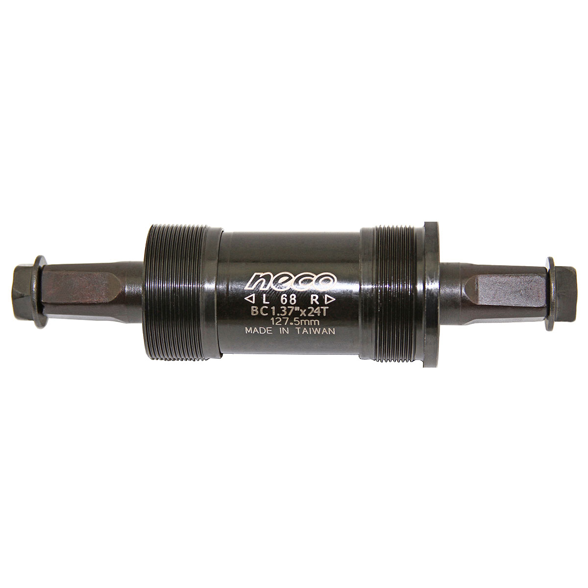 Bottom Bracket Cartridge Square Set 68mm 127.5mm Black.