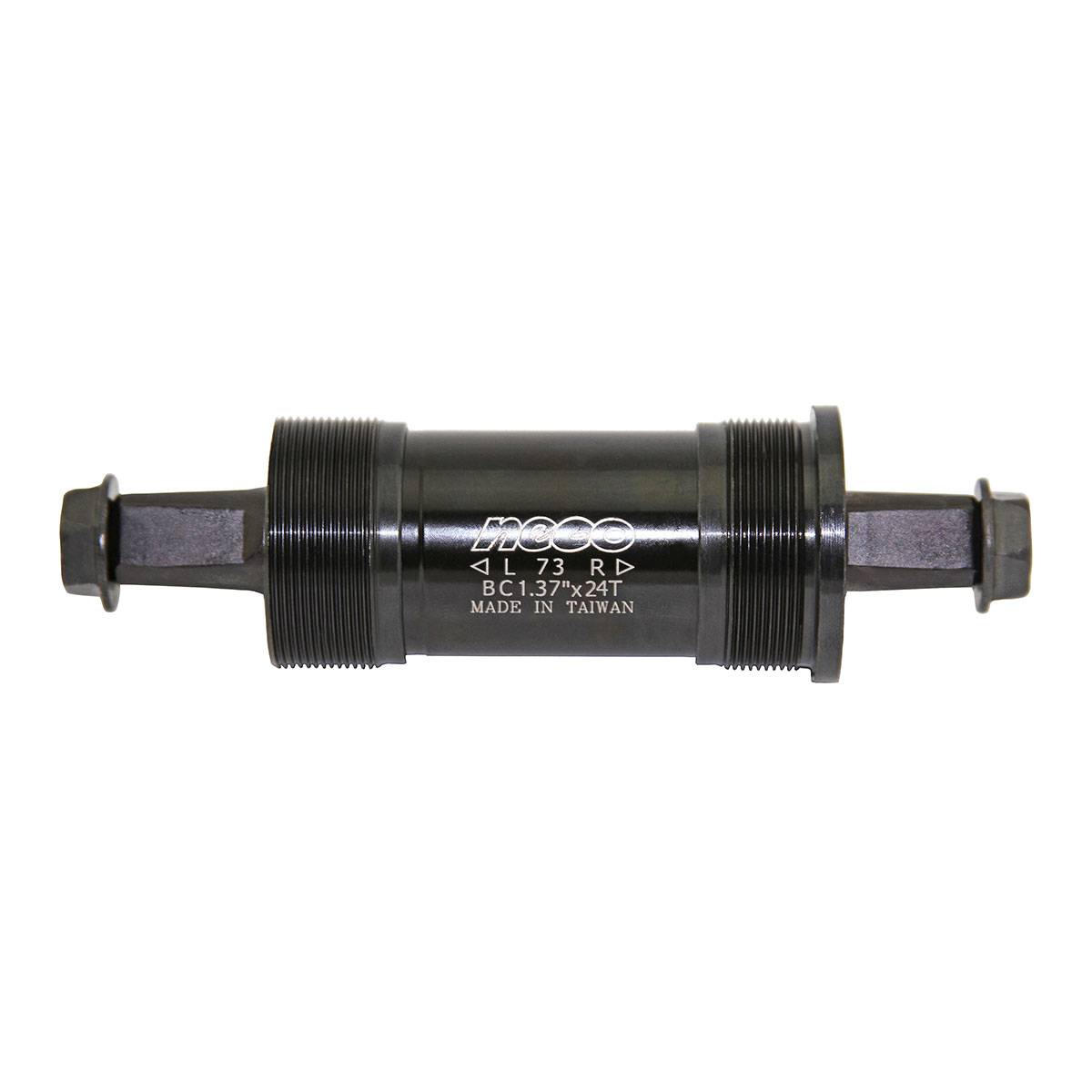 Bottom Bracket Cartridge Square Set 73mm 118mm Black.