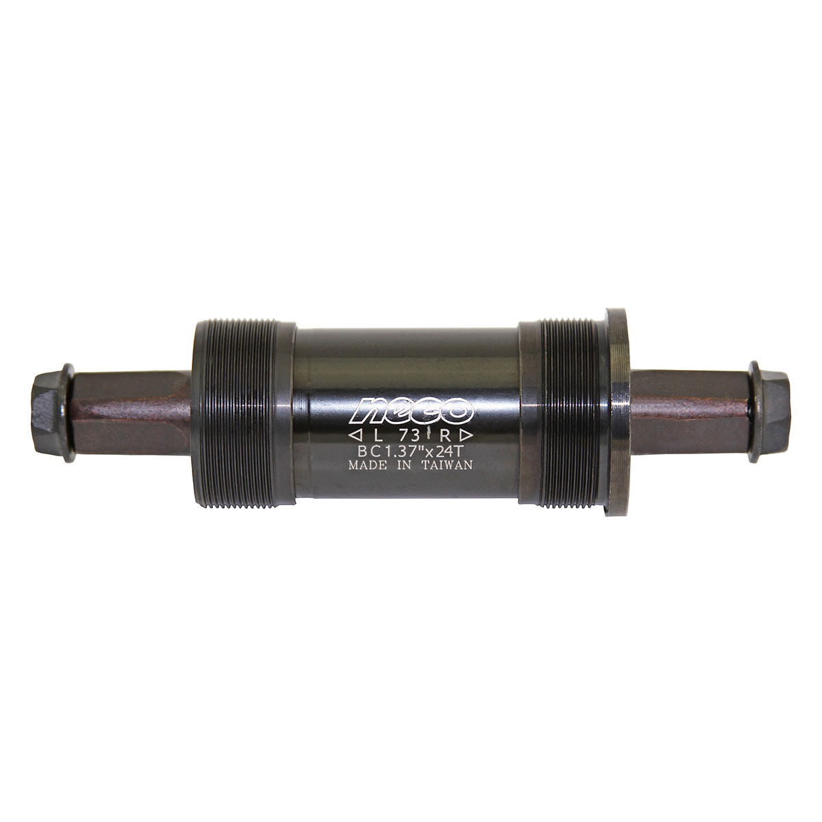 Bottom Bracket Cartridge Square Set 73mm 122.5mm Black.