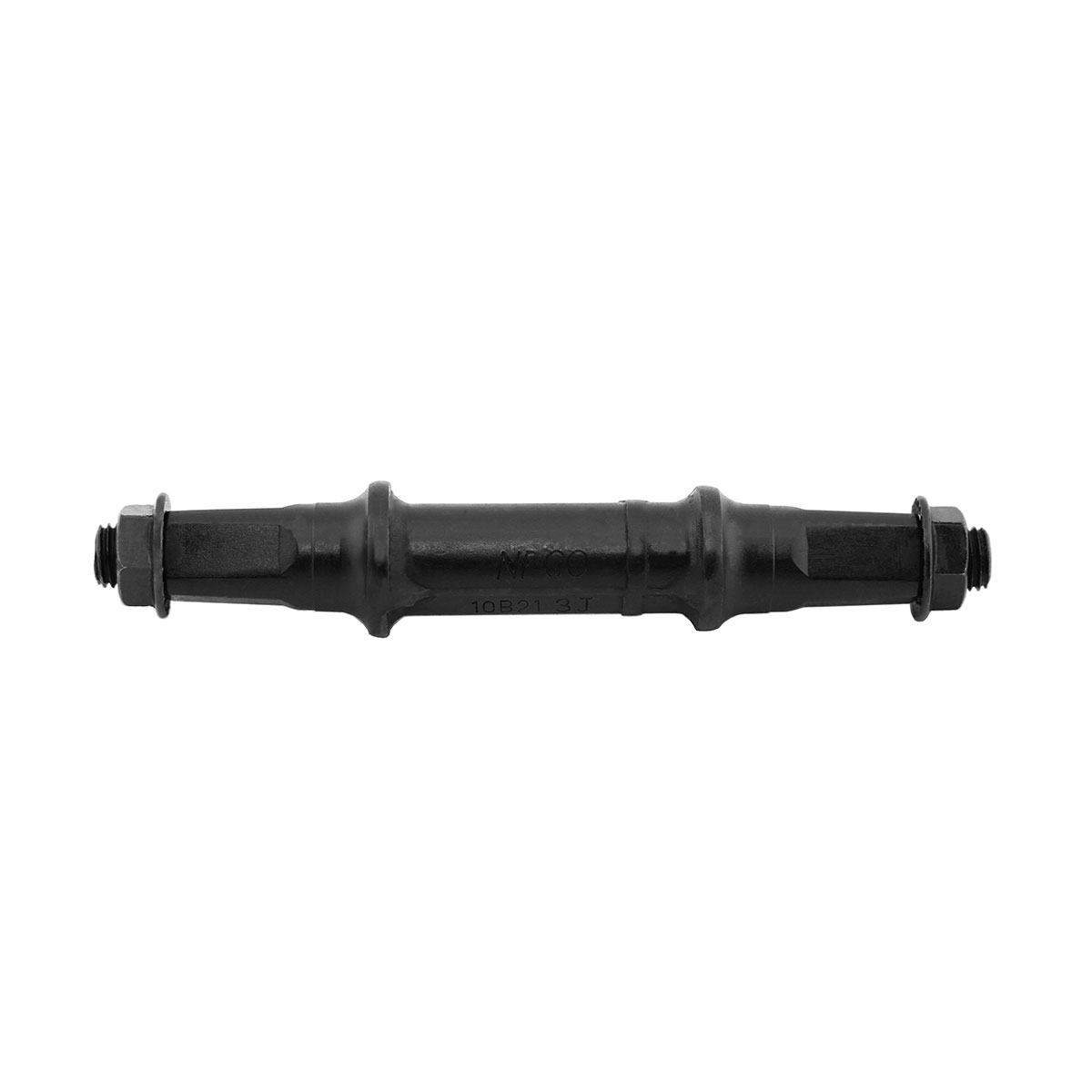 Cotterless B.B Axle Square Nut Style 108mm Black.