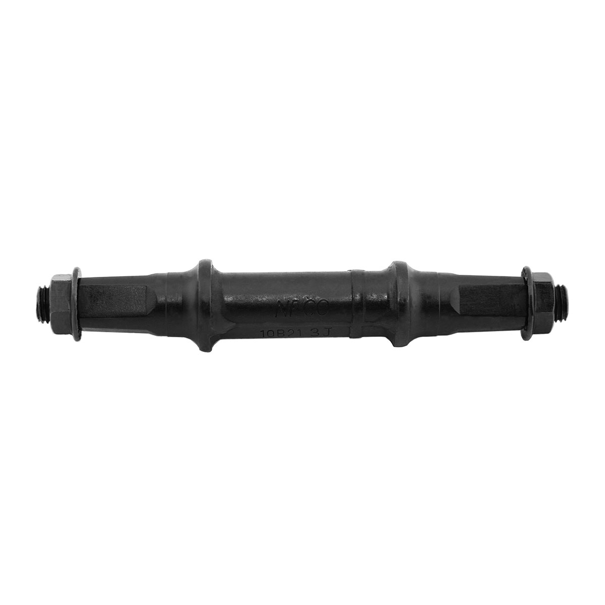 Cotterless B.B Axle Square Nut Style 116mm Black.