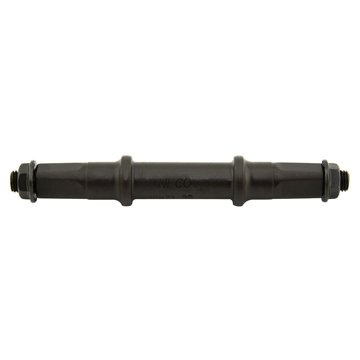 Cotterless B.B Axle Square Nut Style 124.5mm Black.