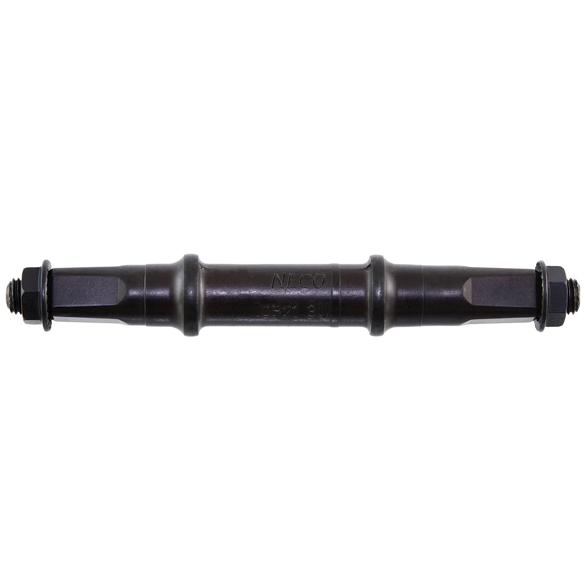 Cotterless B.B Axle Square Nut Style 127.5mm Black.