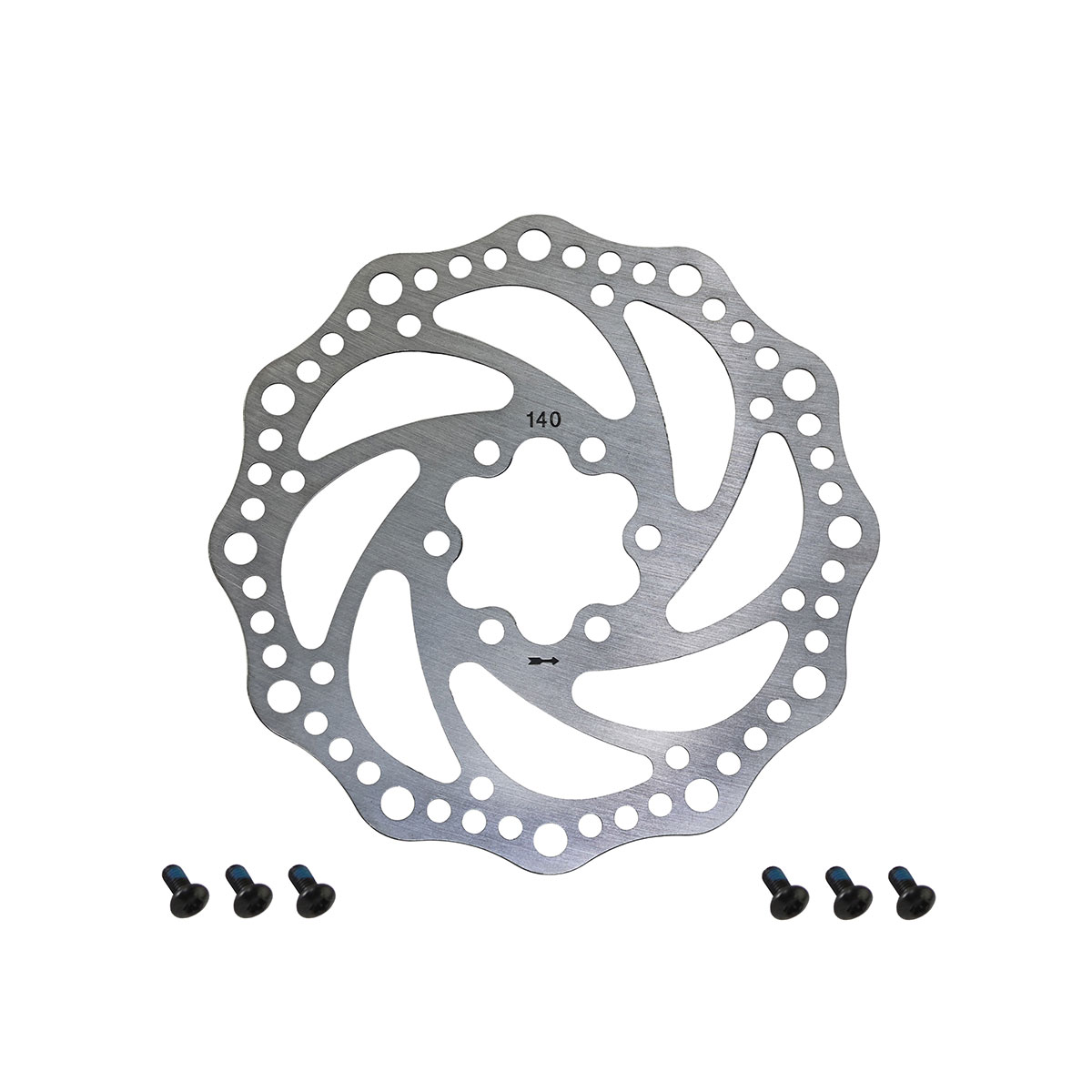 Disk Brake Rotor 140mm-1.8mm C-40 Chrome.