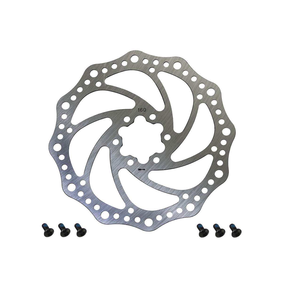Disk Brake Rotor 160mm-1.8mm C-60 Chrome.
