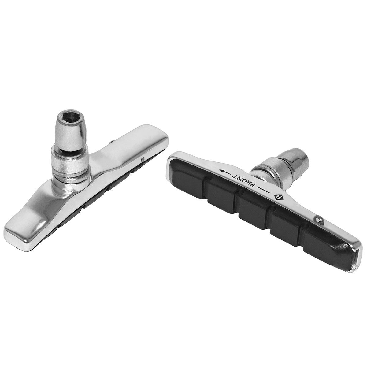 73mm Brake Shoes W/Nut 945 Chrome/Black.
