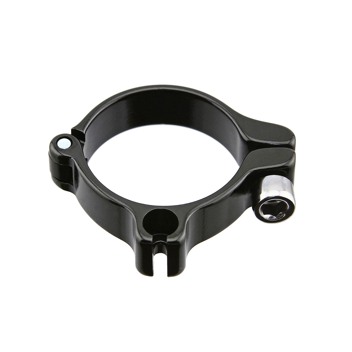 Alloy Clamp-On Single Cable Housing Stop 28.6 Black.