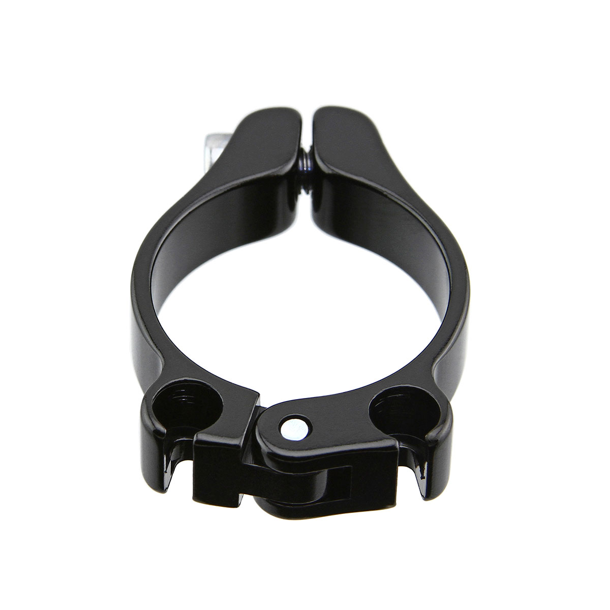 Alloy Clamp-On Double Cable Housing Stop 28.6 Black.