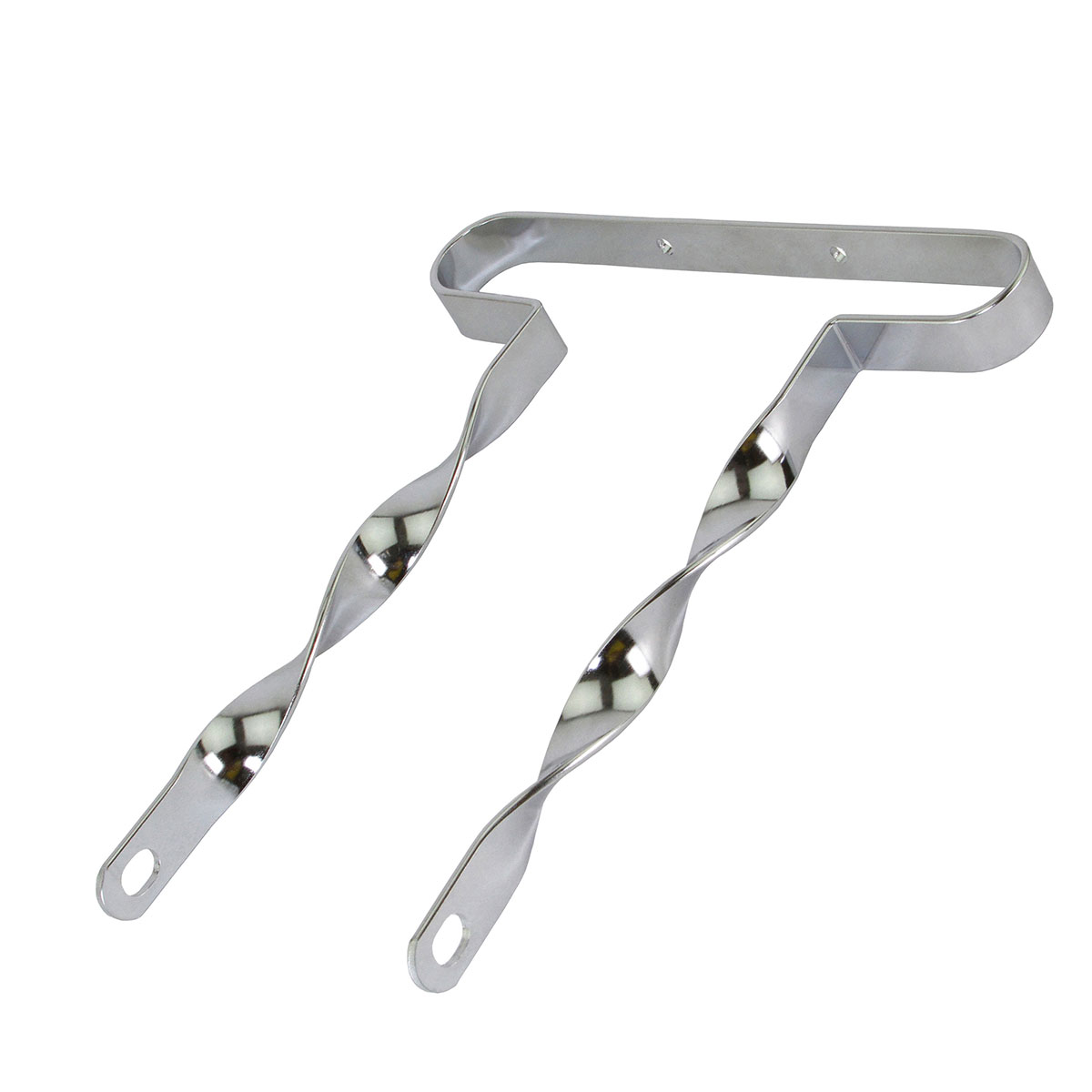 16 Lowrider Flat Twisted Bumper Front/Rear Chrome.