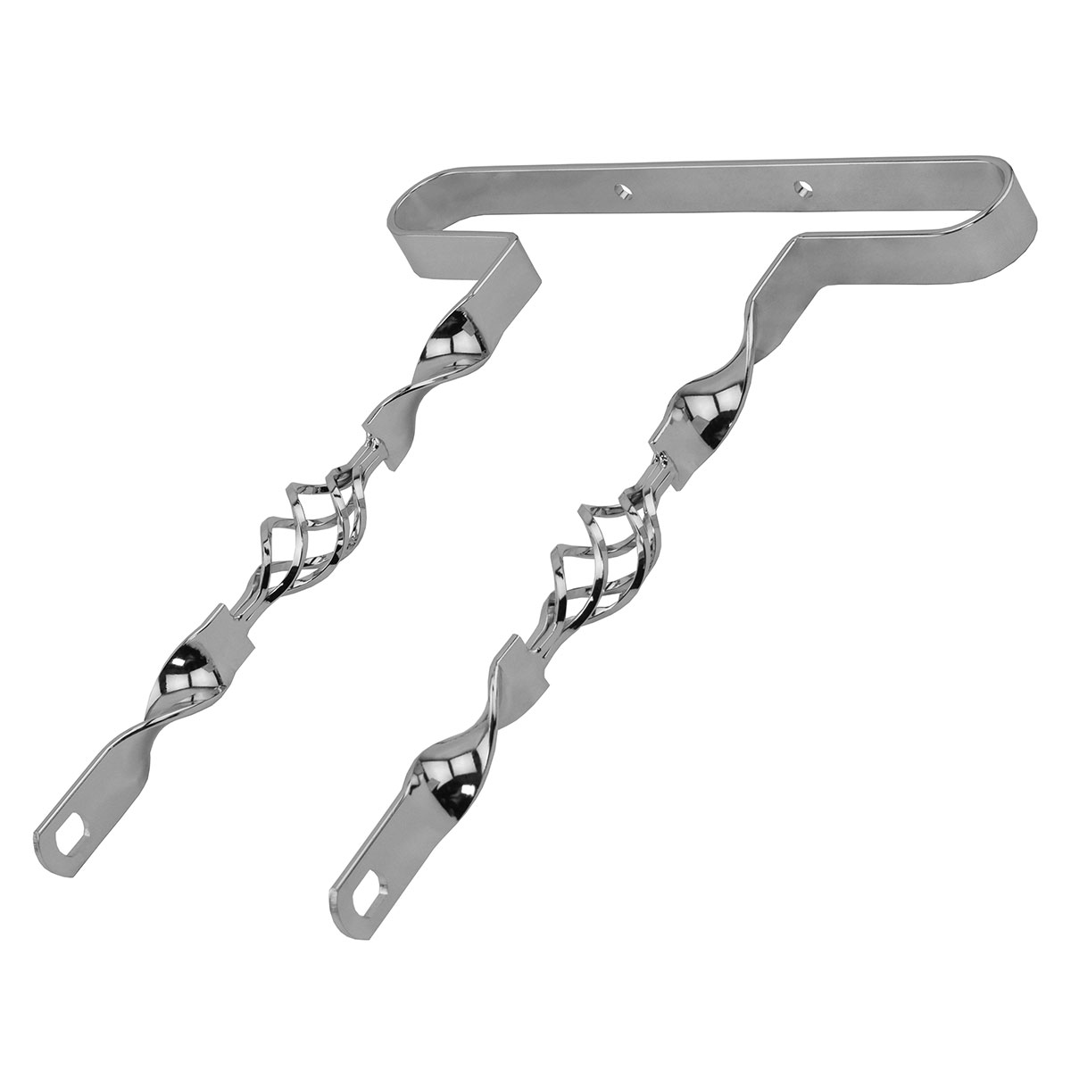 20 Lowrider Cage Flat Twisted Bumper Front/Rear Chrome.