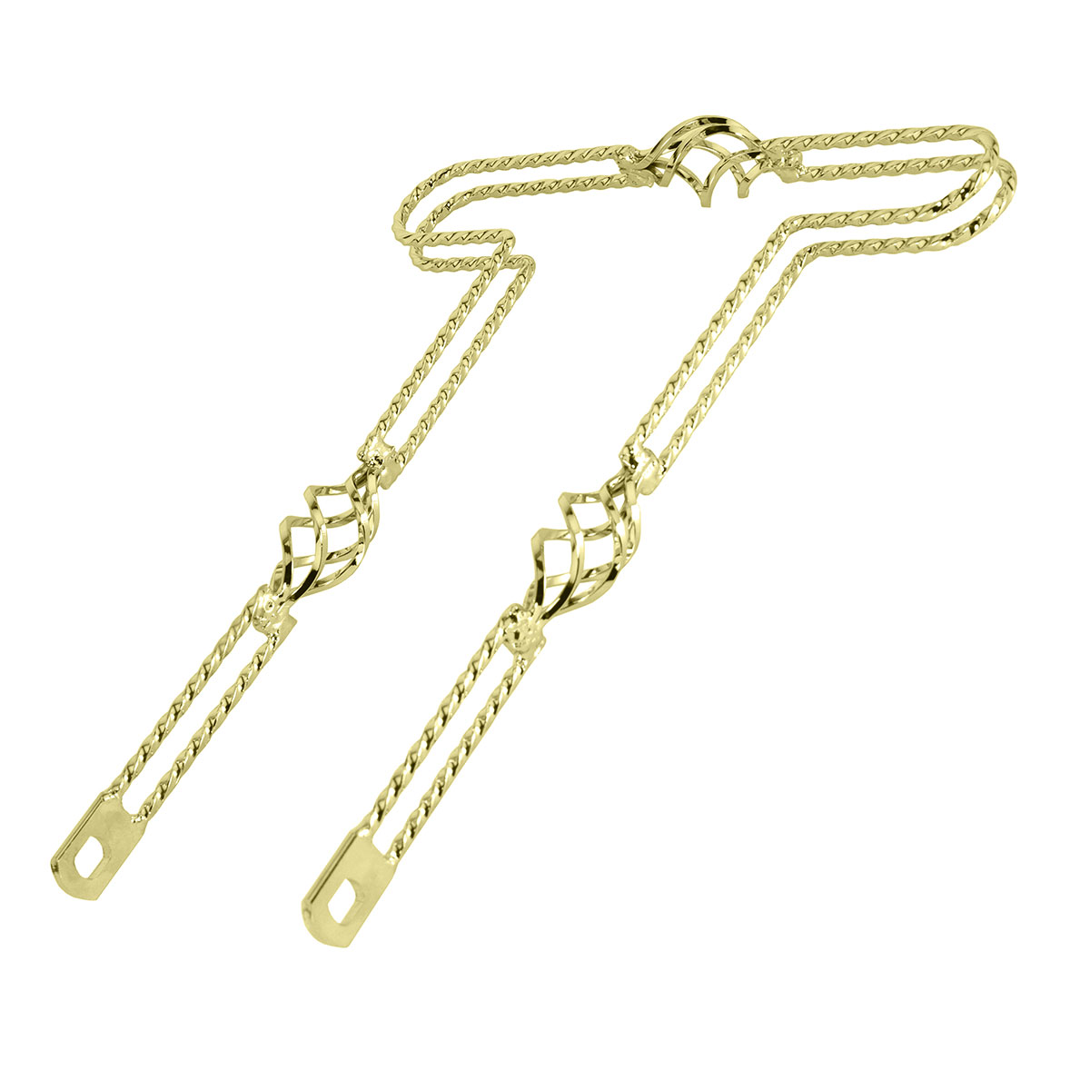 20 Lowrider 3/Cage Double Twisted Bumper Front/Rear Gold.