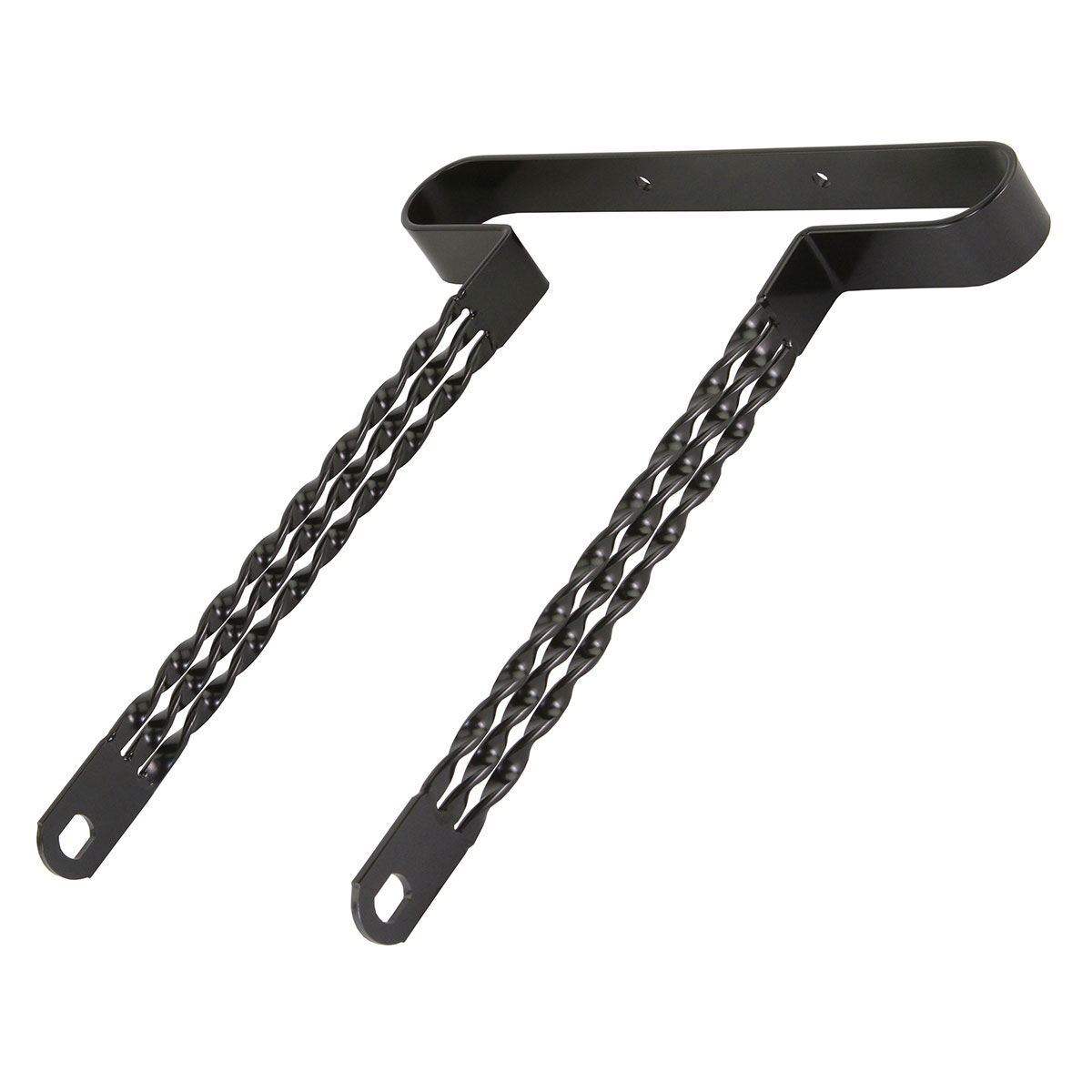 20 Lowrider Triple Flat Twisted Bumper Front/Rear Black.