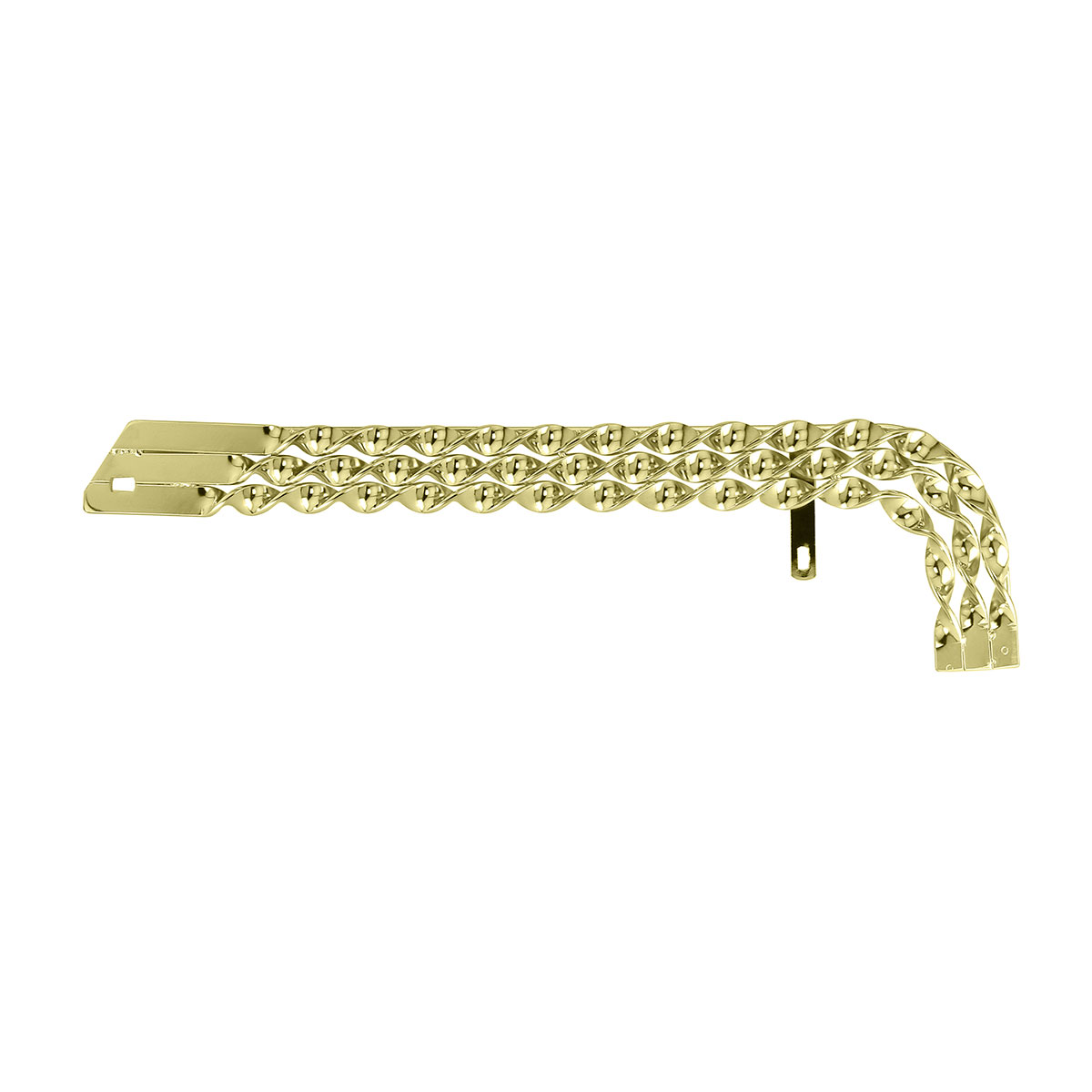 20 Lowrider Triple Flat Twisted Chain Guard Gold.