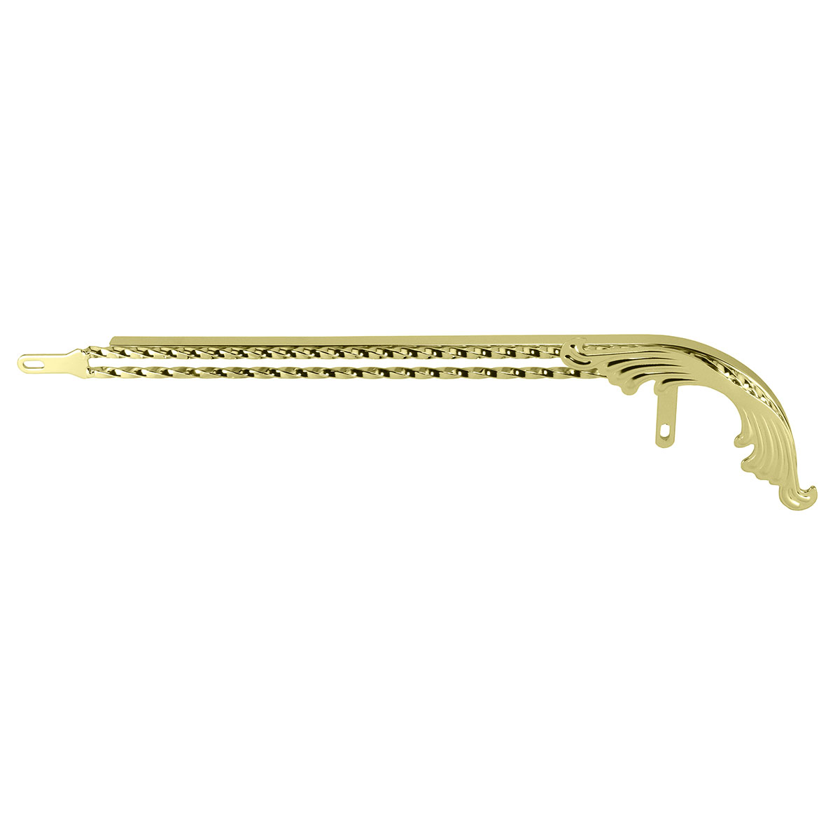 26 Lowrider Wing Twisted Chain Guard Gold.