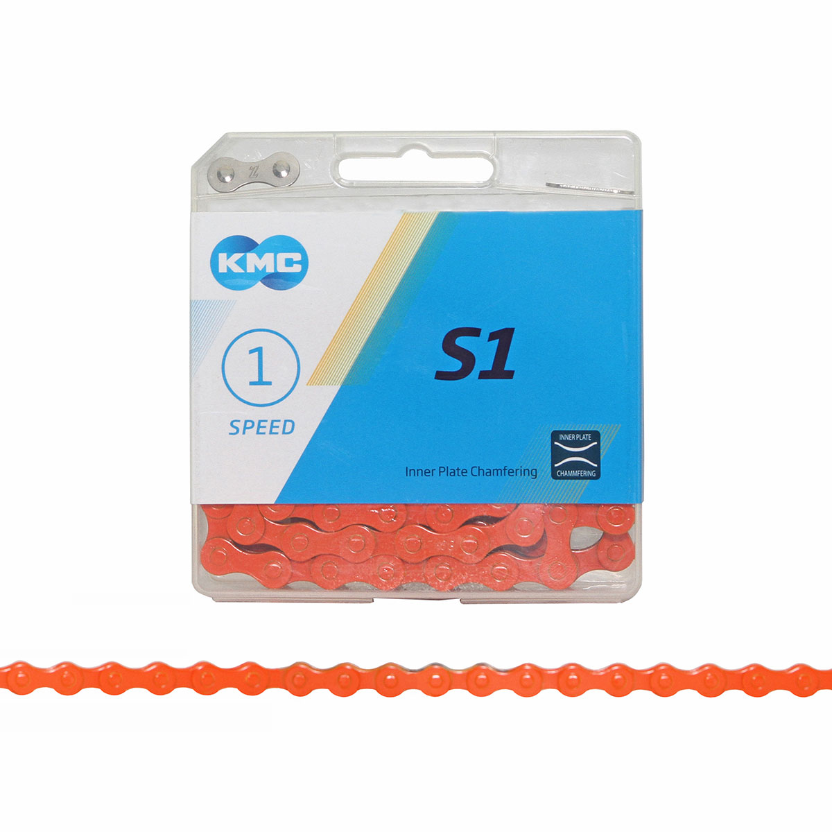 KMC Chain 1/2x1/8x112 1/Speed Orange.
