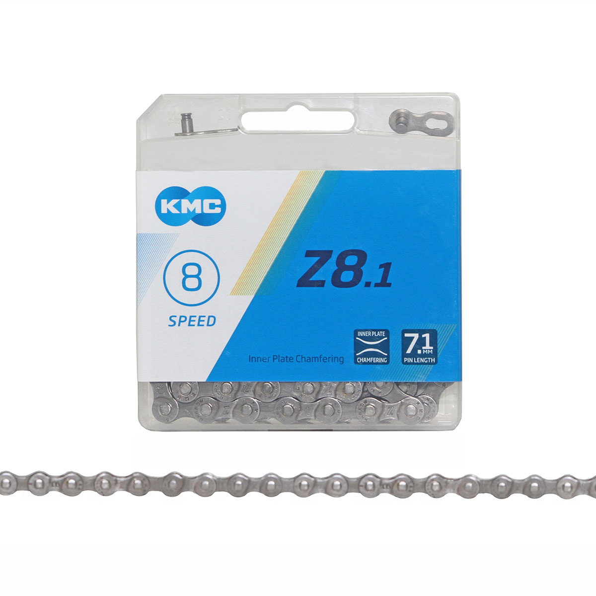 KMC Chain 1/2x3/32 116 Z-8.1 8/Speed Chrome.