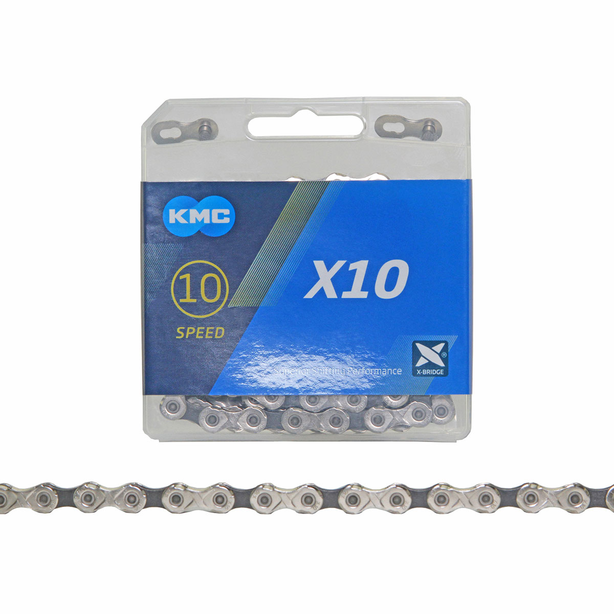 KMC Chain 1/2x11/128 X10 10/Speed Sliver/Black.