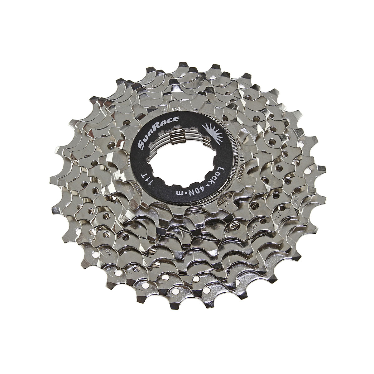 7 Speed Cassette 12/24t Index CSR-63 Nickel Sun Race.