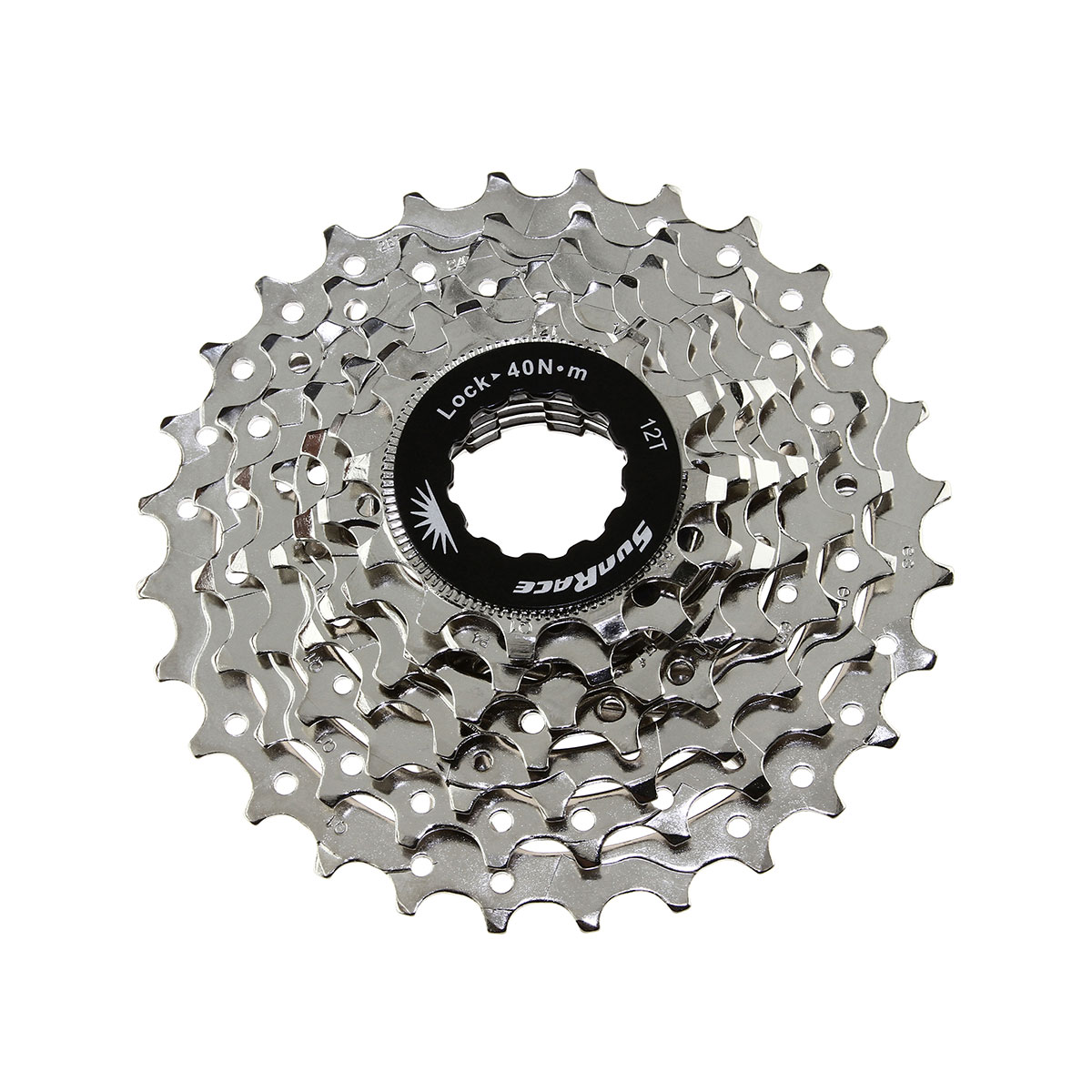 7 Speed Cassette 12/28t Index CSM63 Nickel Sun Race.