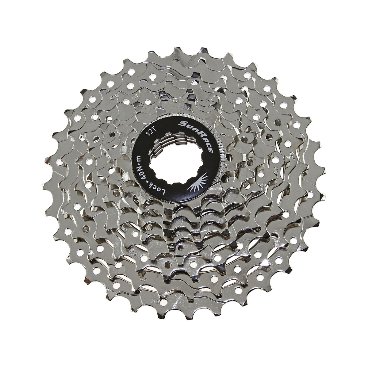 8 Speed Cassette 12/32t Index CSB-55 Nickel Sun Race.