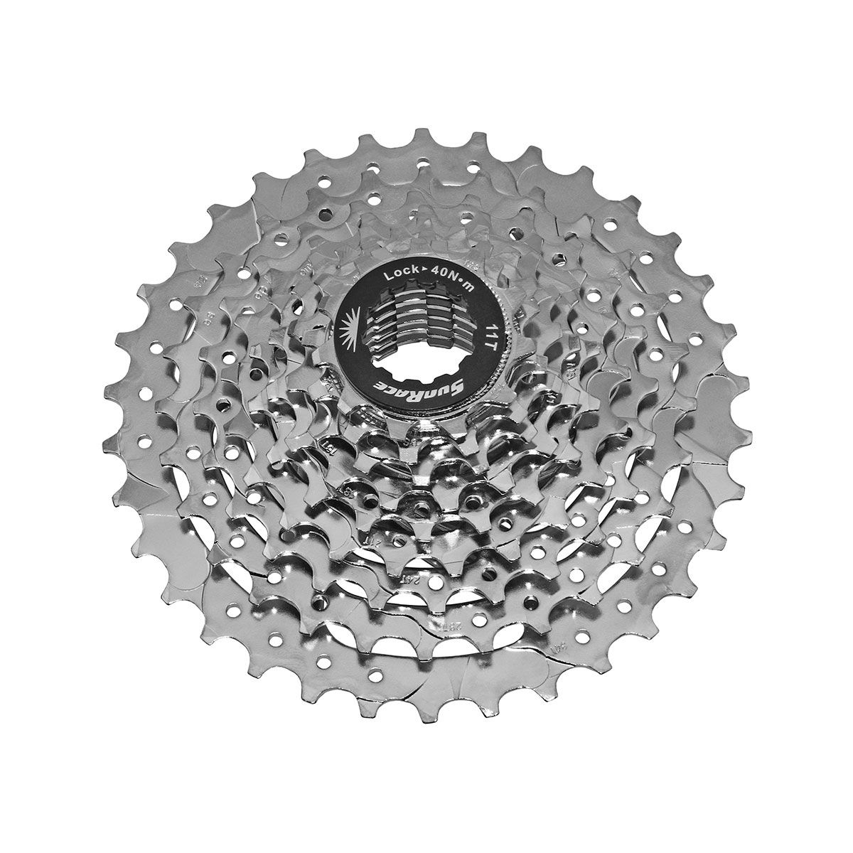 9 Speed Cassette 11/34t Index CSM-96 Nickel Sun...