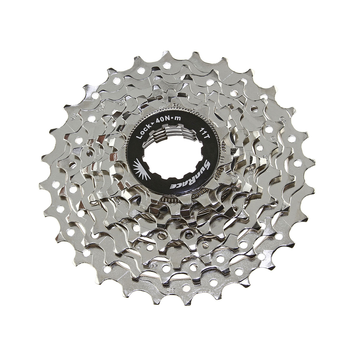 9 Speed Cassette 11/28t Index CSR-91 Nickel Sun Race.